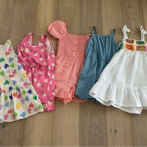 Girls' Dresses and Rompers Set
